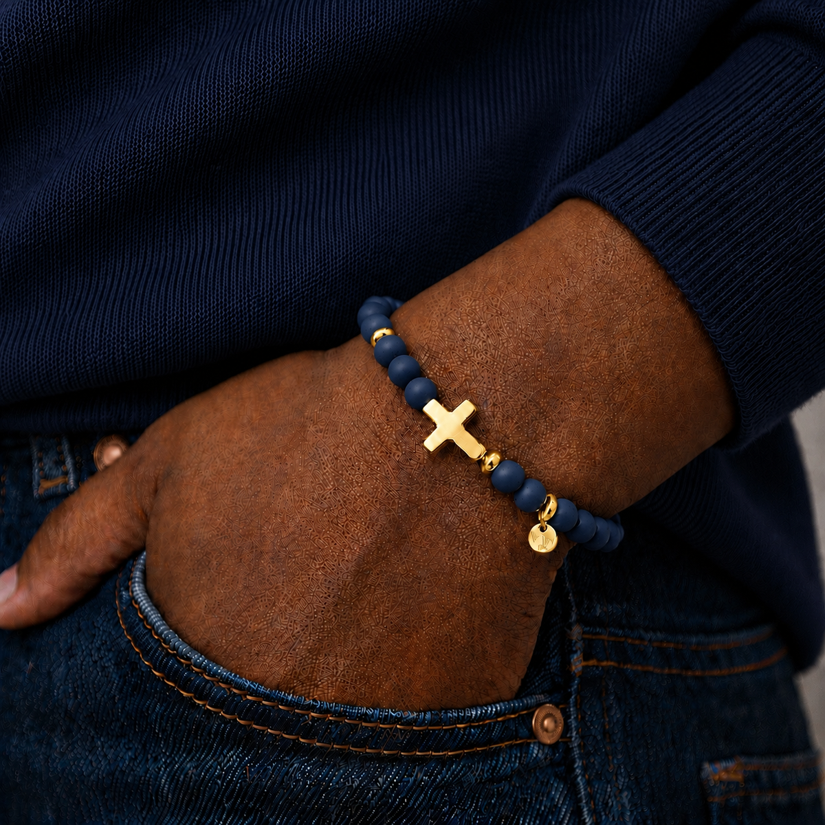 ARMBAND -JEAN- DUNKELBLAU