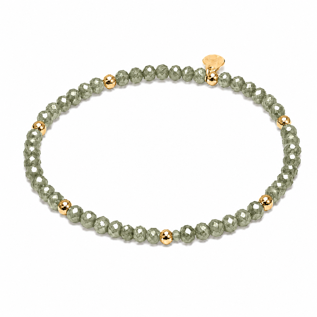 FACETTARMBAND -ELLA- OLIV