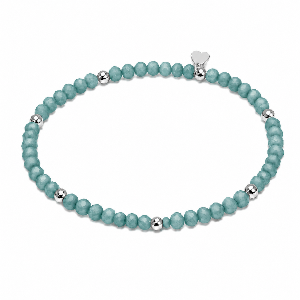 FACETTARMBAND -ELLA- PETROL