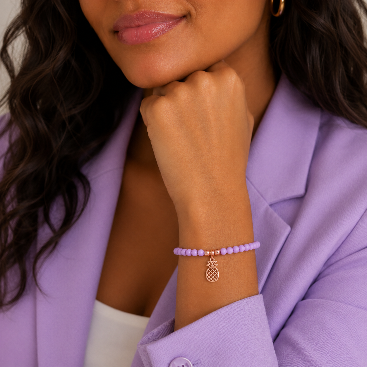 ARMBAND -AMELIA- FLIEDER