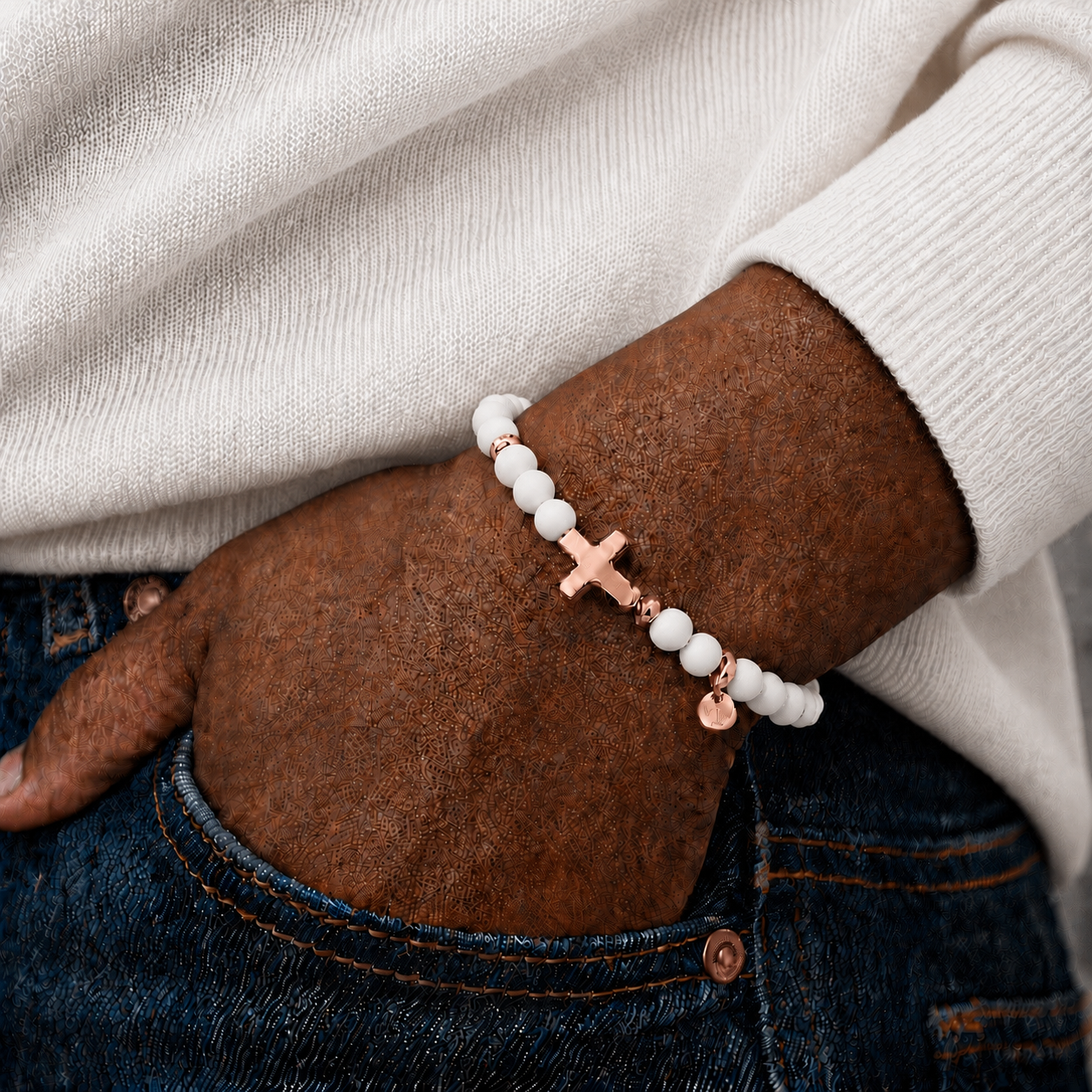 ARMBAND - JEAN - WEISS