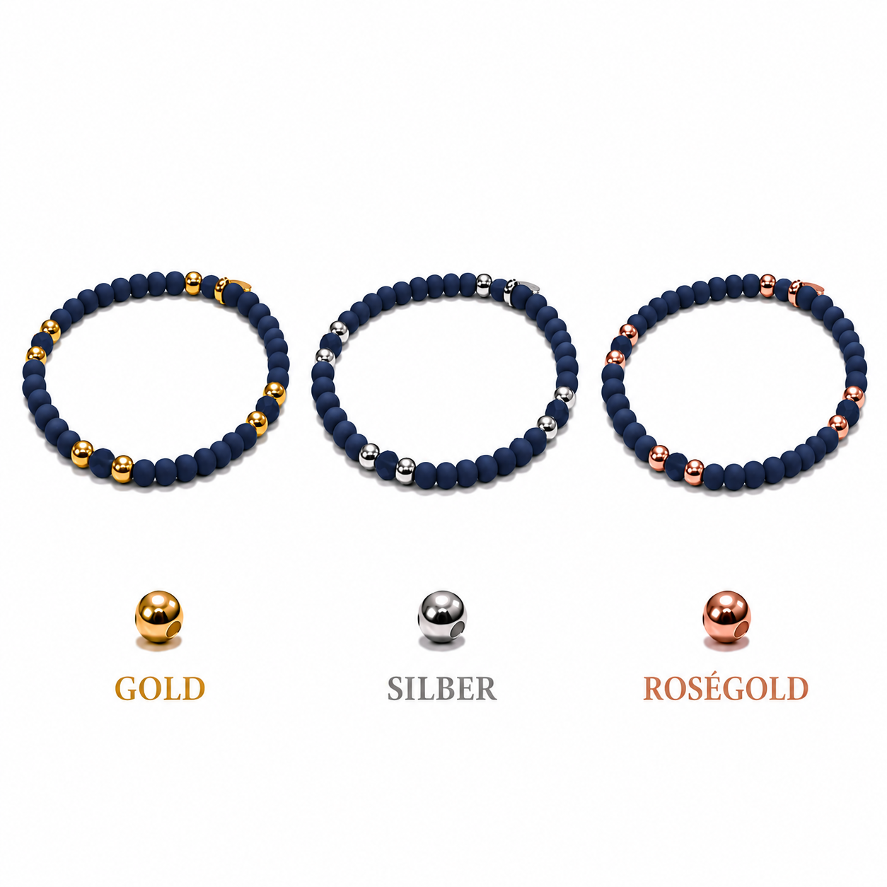 ARMBAND -ALISSA- DUNKELBLAU