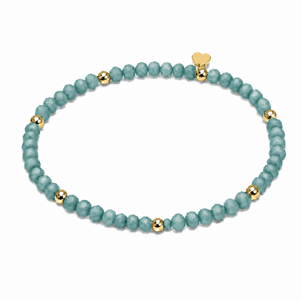 FACETTARMBAND -ELLA- PETROL