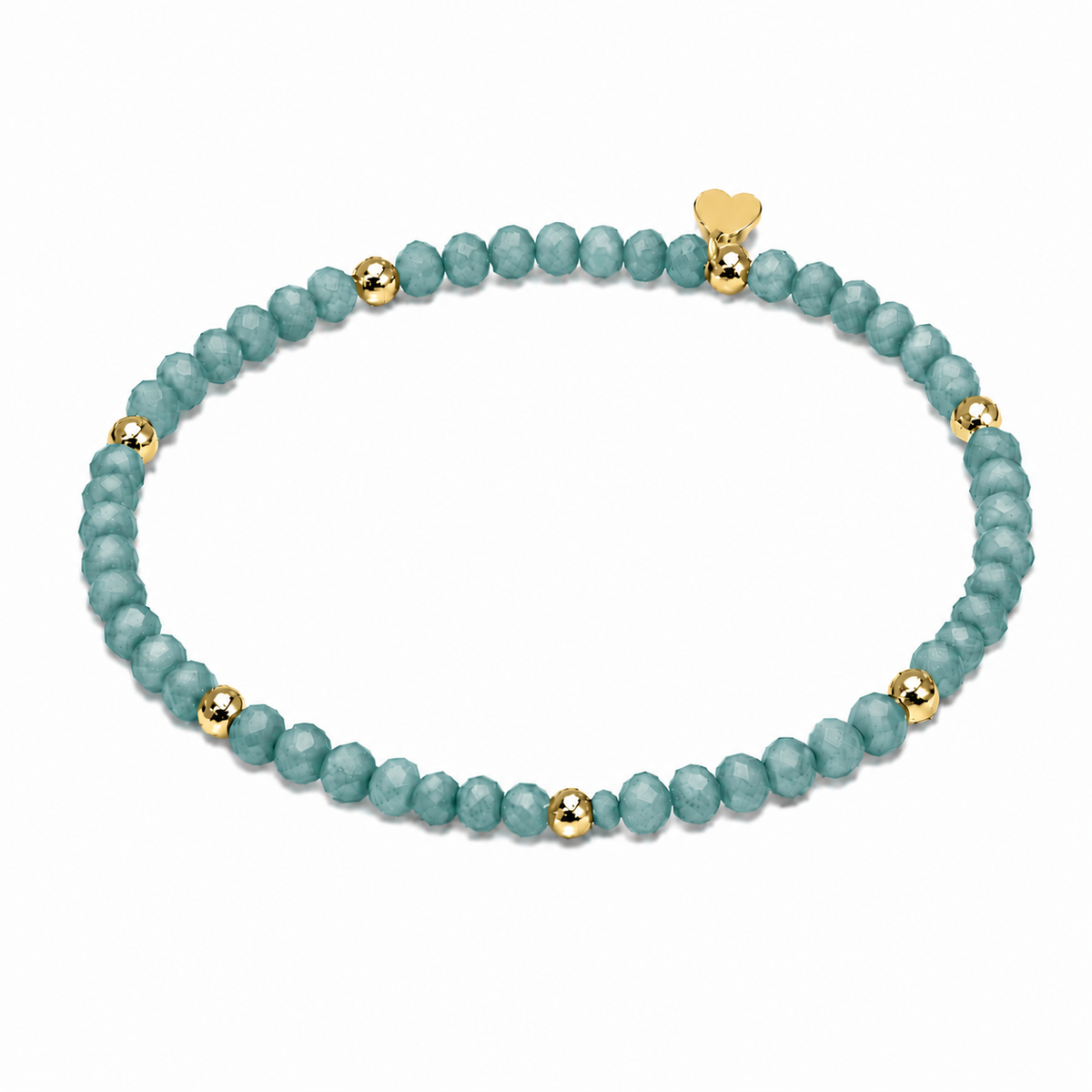 FACETTARMBAND -ELLA- PETROL