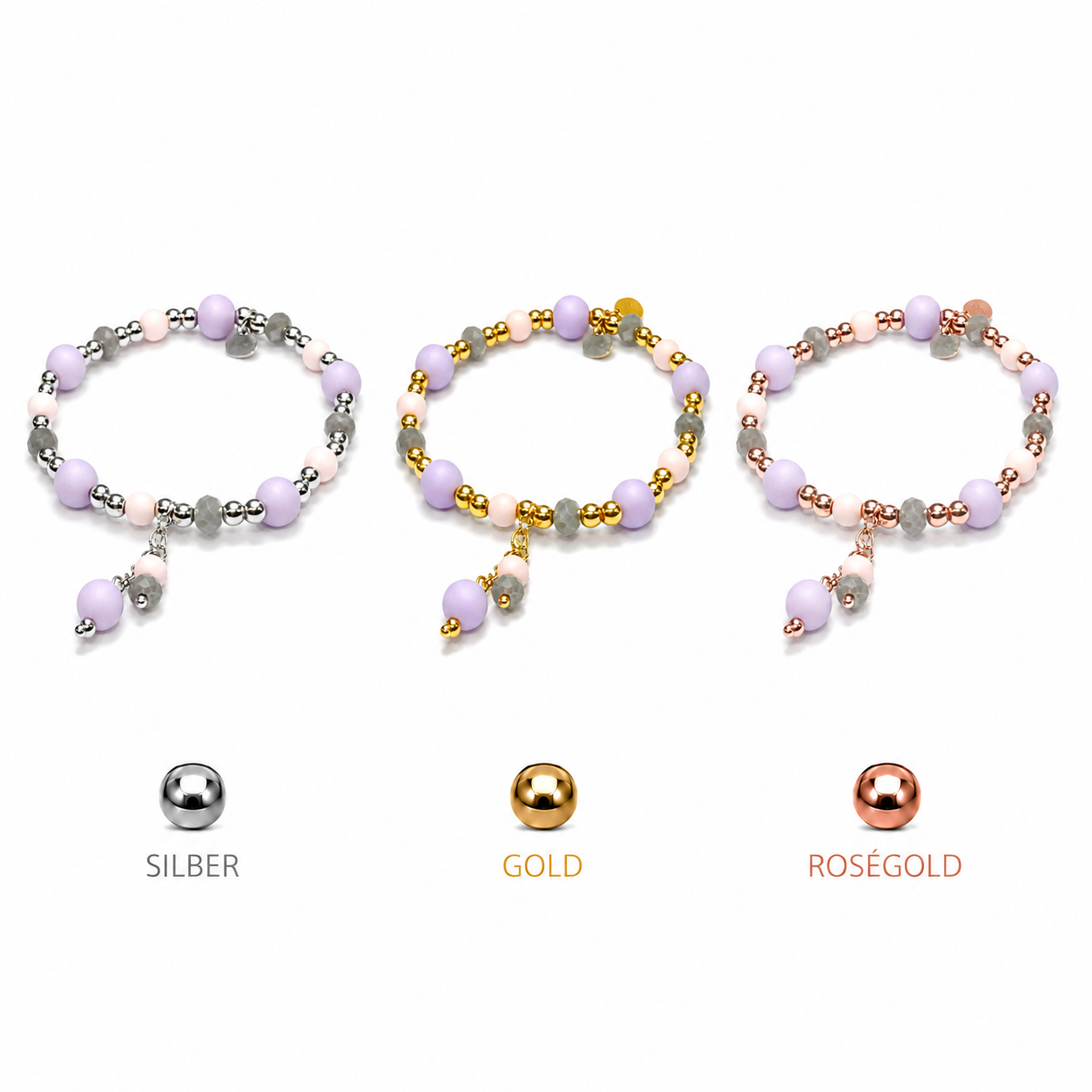 ARMBAND -ORCHIDEA- FLIEDER