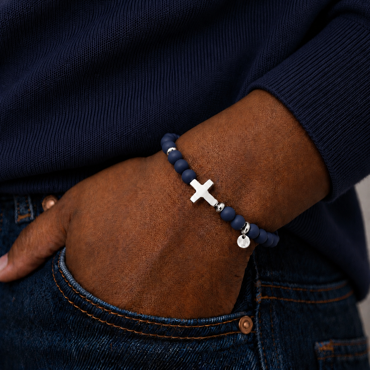 ARMBAND -JEAN- DUNKELBLAU