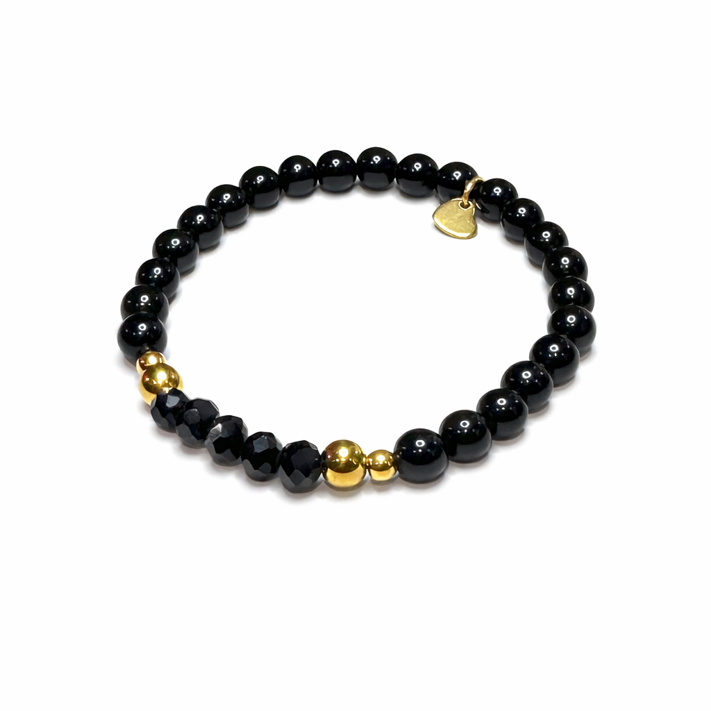 NATURSTEINARMBAND -TAMEA- SCHWARZ