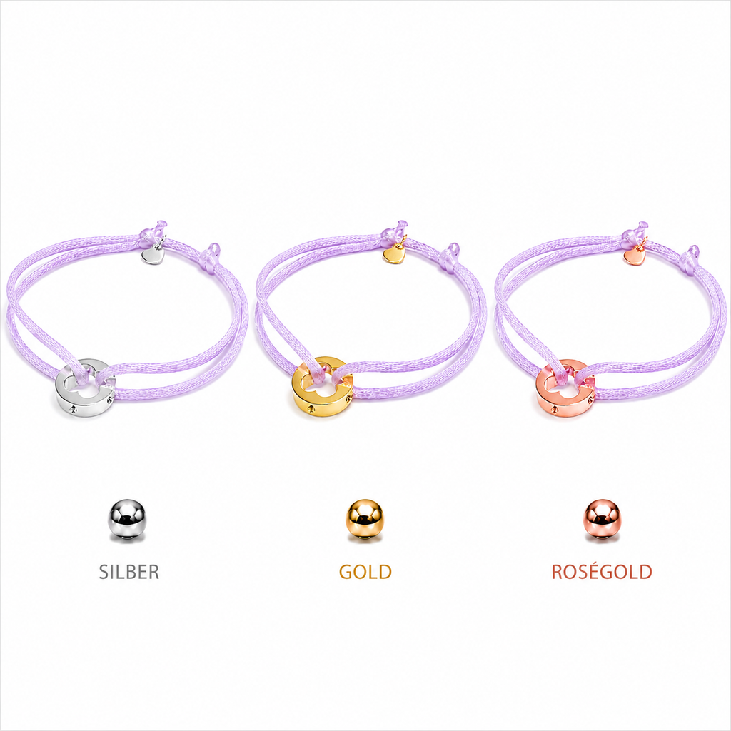 ARMBAND -LEONORA- FLIEDER