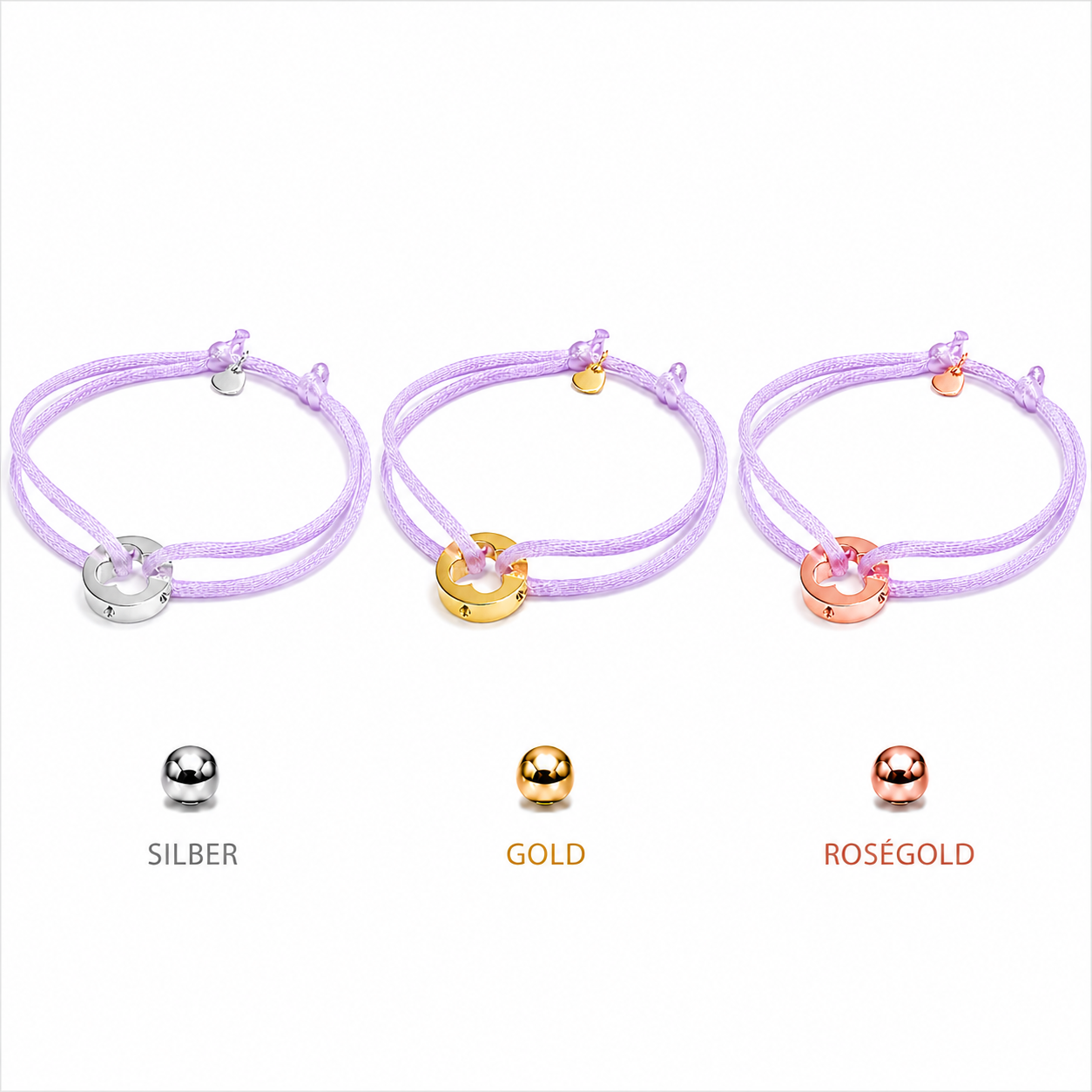 ARMBAND -LEONORA- FLIEDER