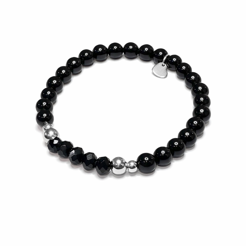 NATURSTEINARMBAND -TAMEA- SCHWARZ