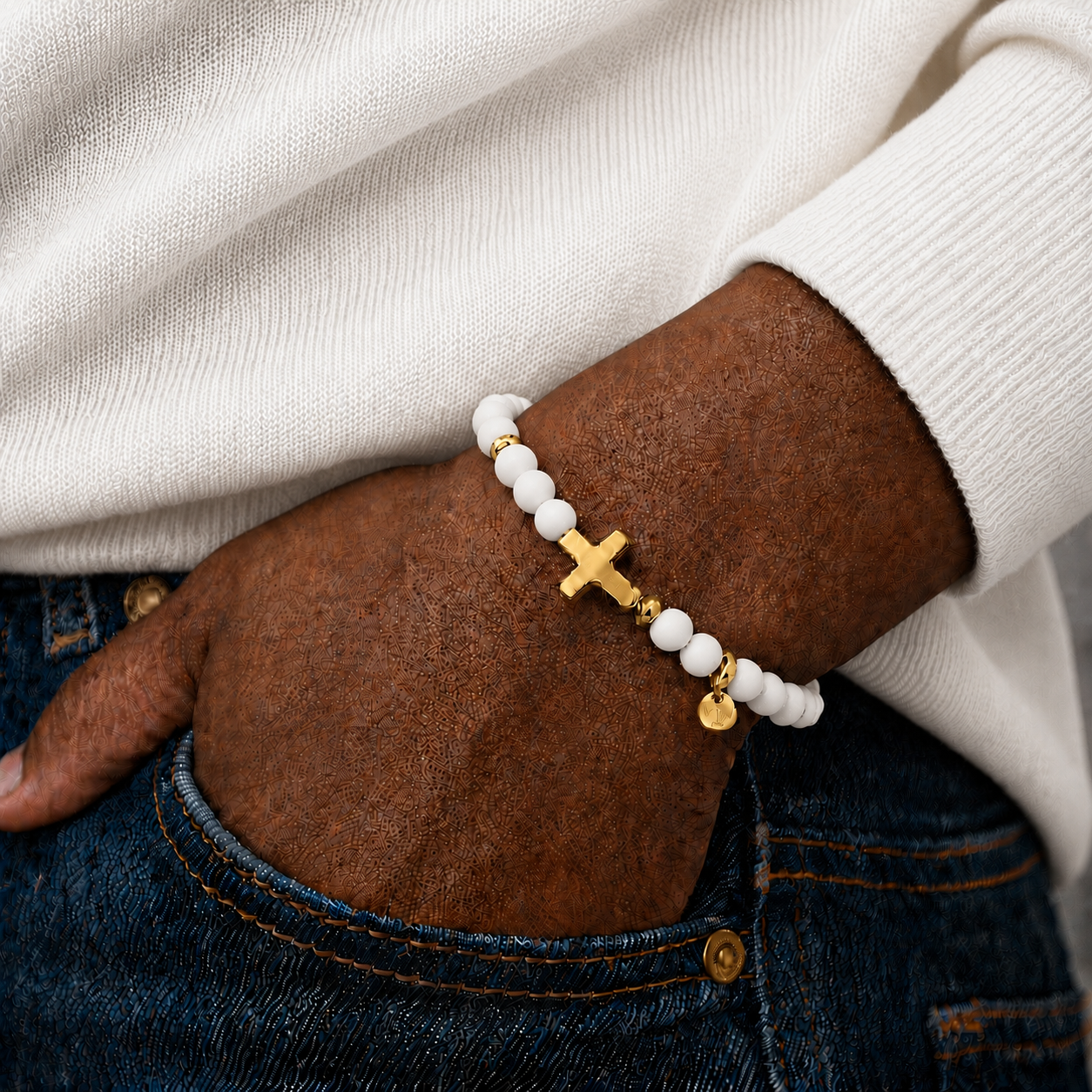 ARMBAND - JEAN - WEISS