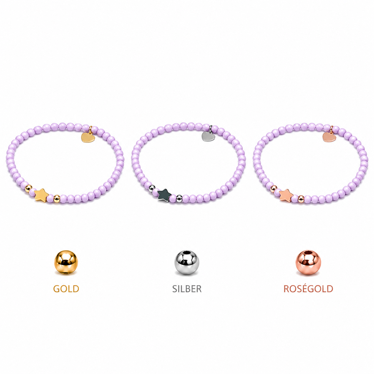 ARMBAND -HOLLY- FLIEDER