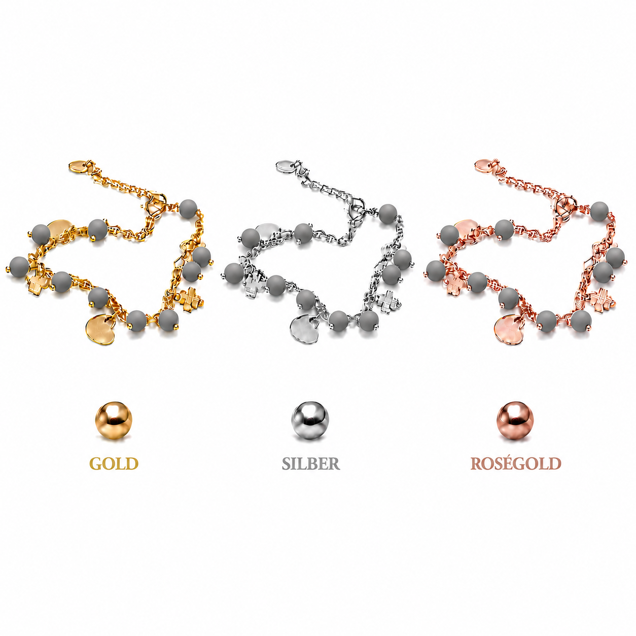 ARMBAND -NELLY- DUNKELGRAU