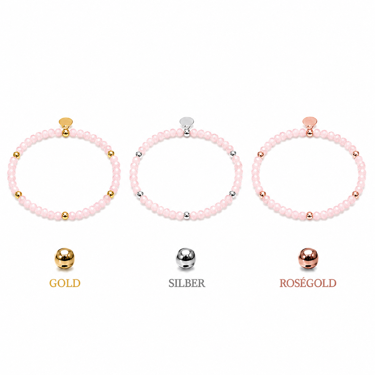 FACETTARMBAND -ELLA- ROSA