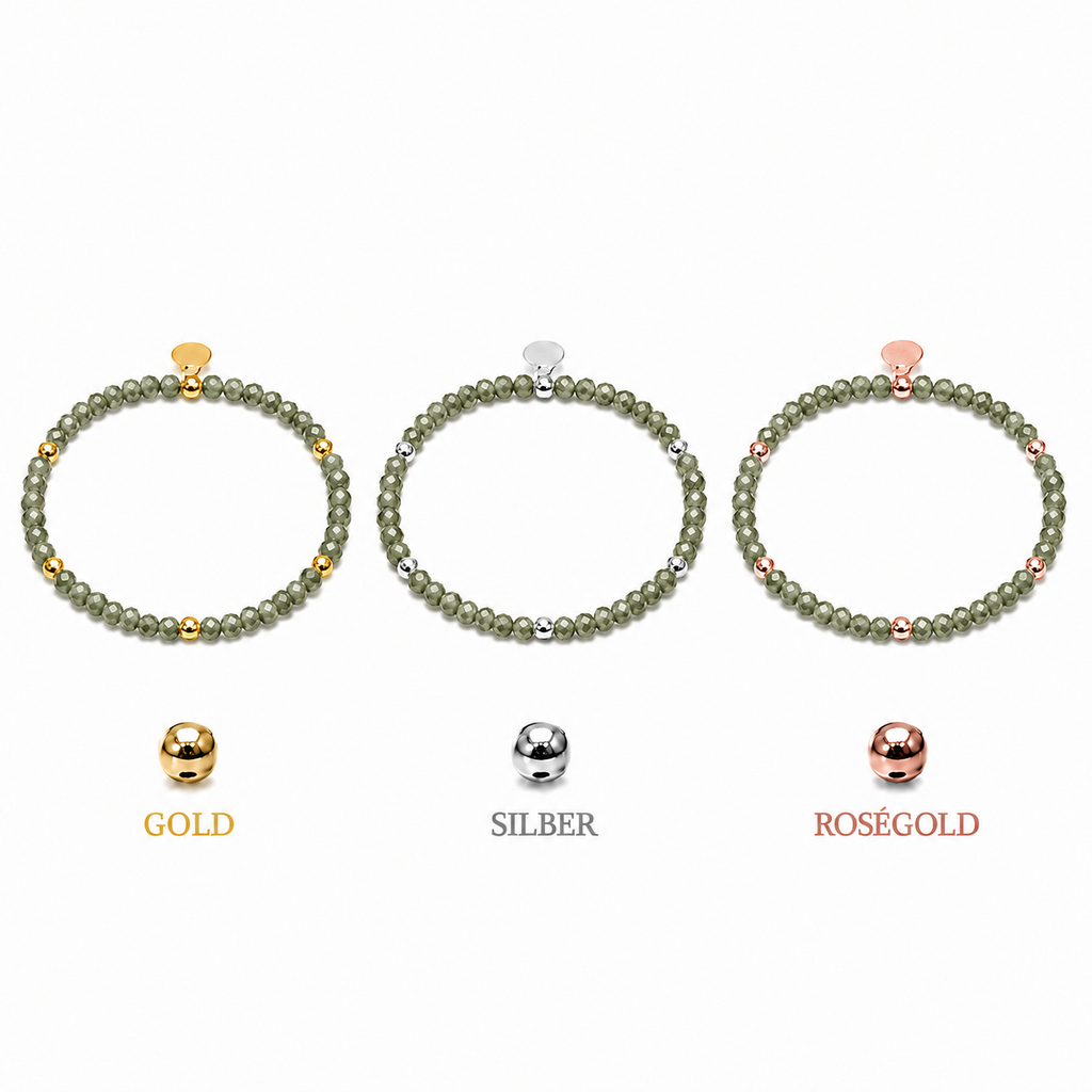 FACETTARMBAND -ELLA- OLIV