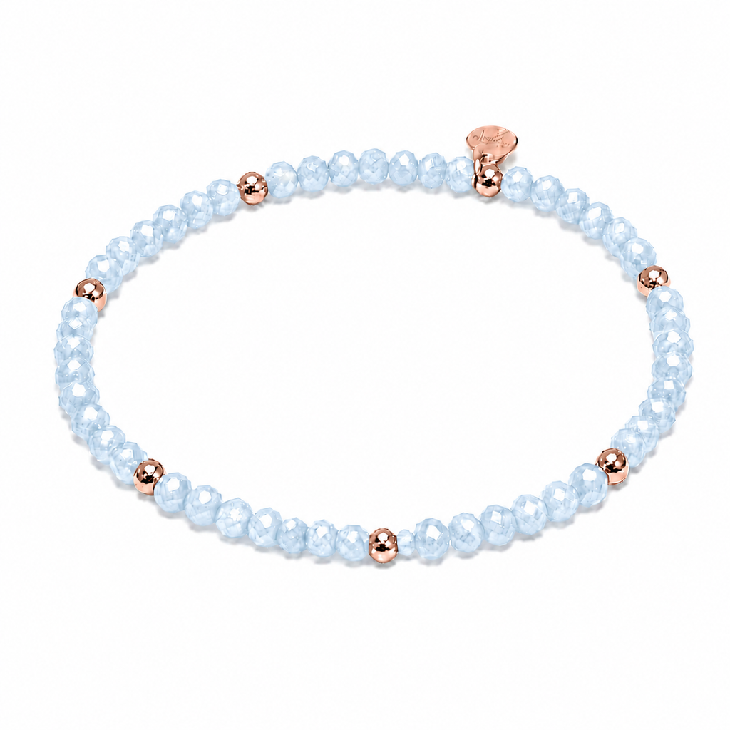 FACETTARMBAND -ELLA- HELLBLAU