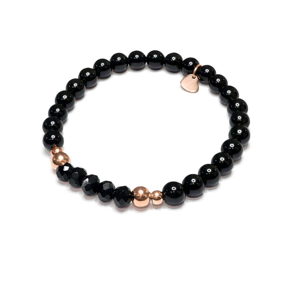 NATURSTEINARMBAND -TAMEA- SCHWARZ