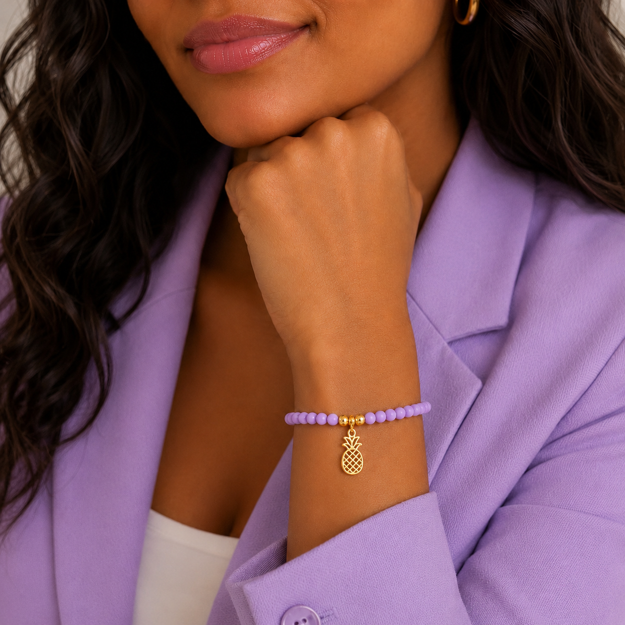 ARMBAND -AMELIA- FLIEDER