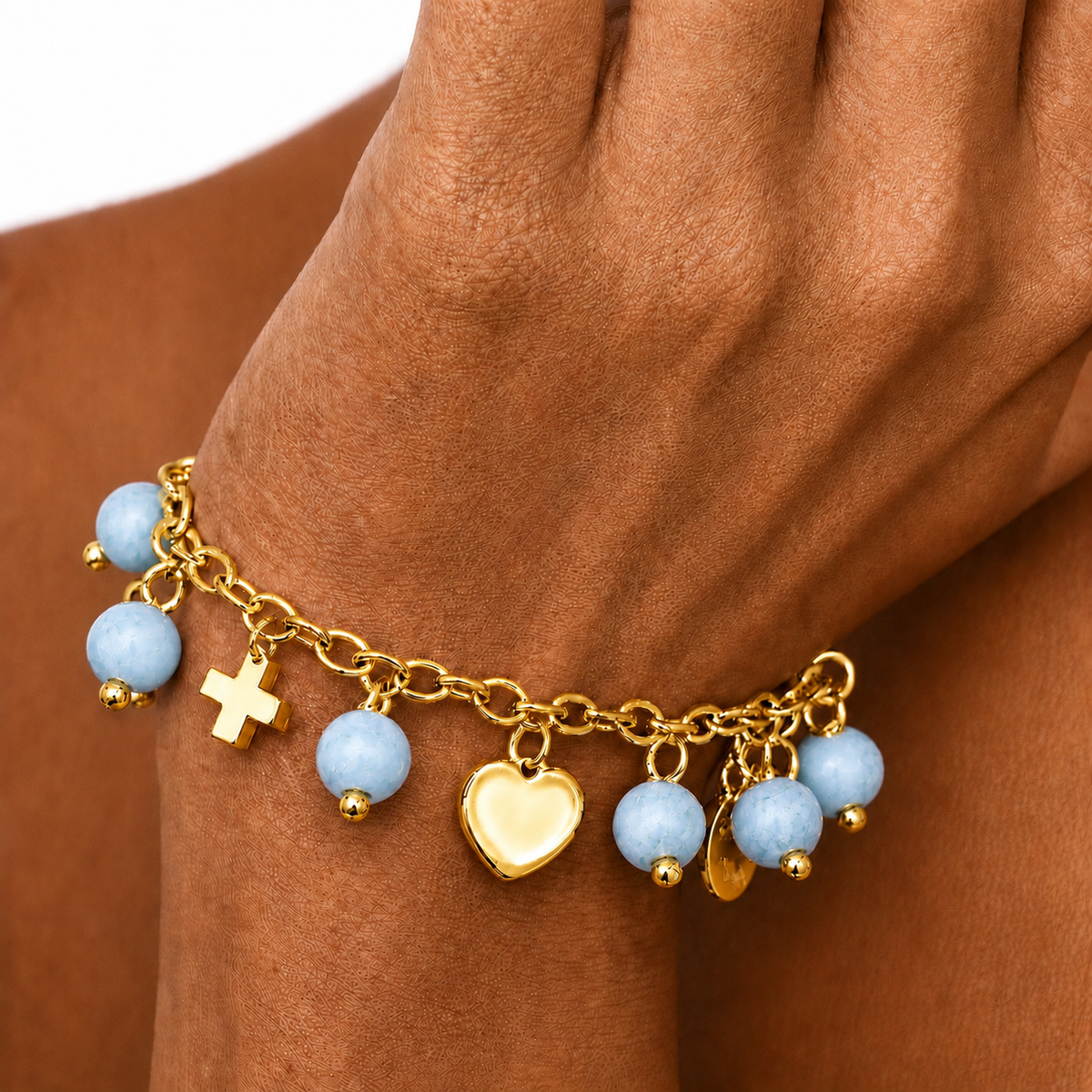 ARMBAND -NELLY- HELLBLAU