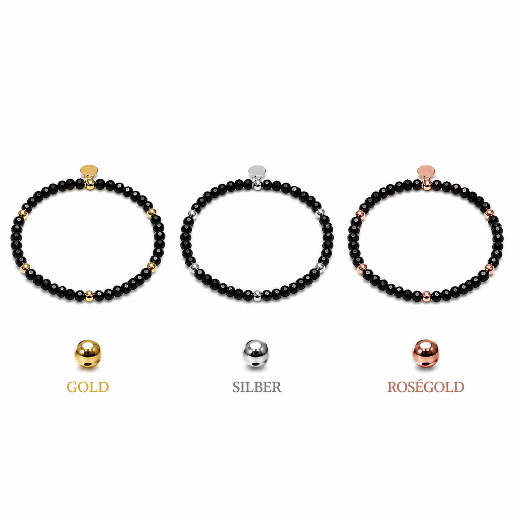 FACETTARMBAND -ELLA- SCHWARZ