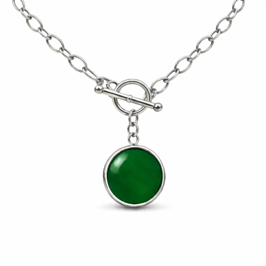 KETTE -ELENA- DUNKELGRÜN