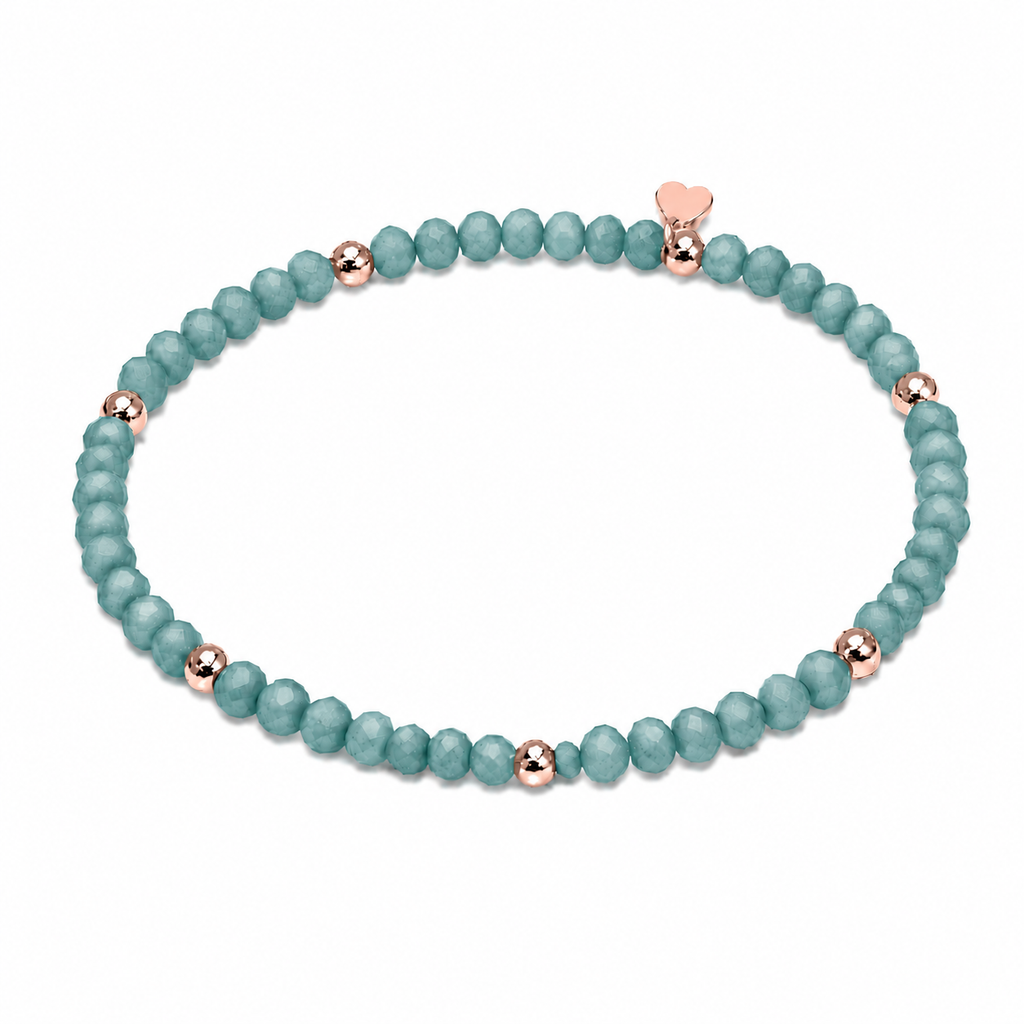 FACETTARMBAND -ELLA- PETROL