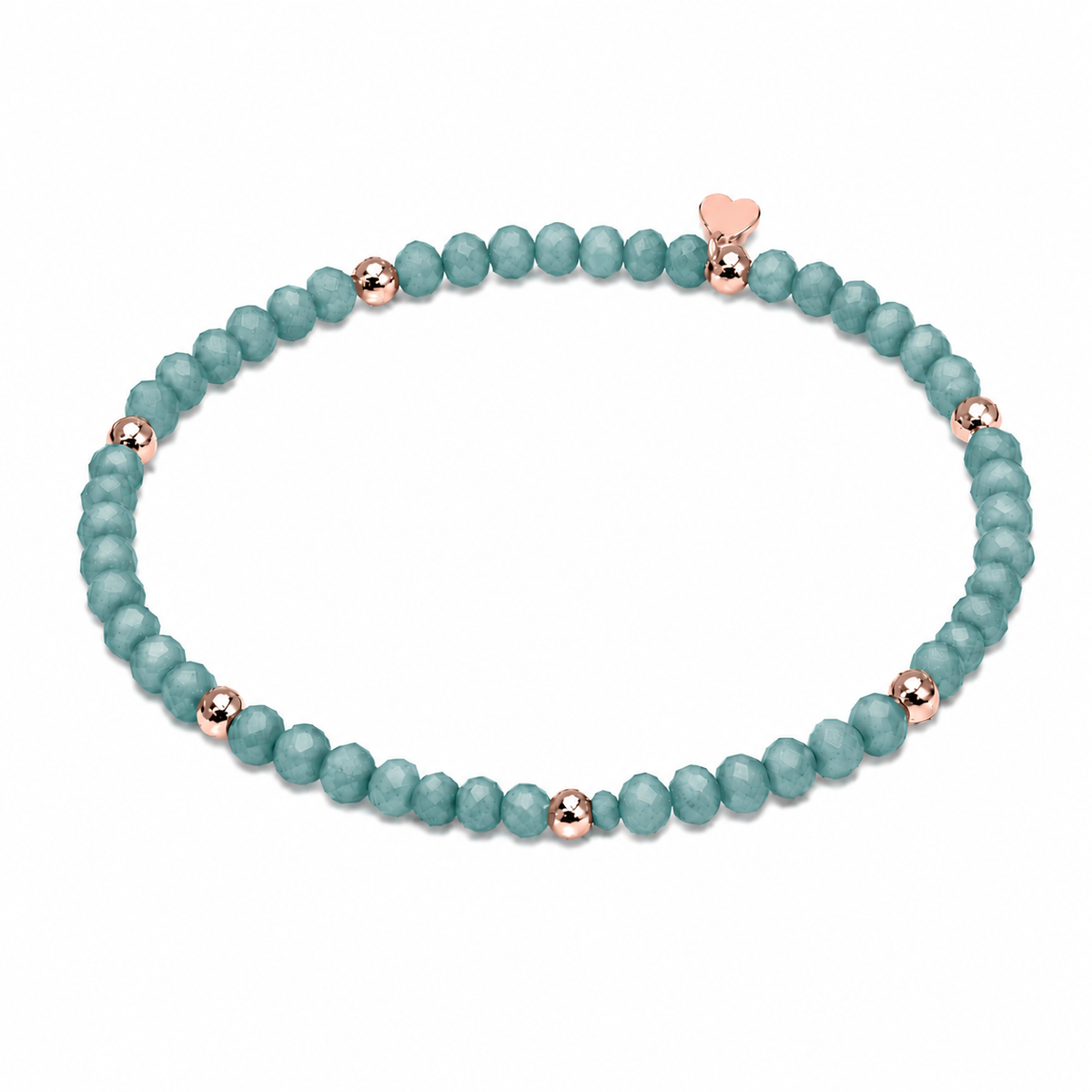 FACETTARMBAND -ELLA- PETROL
