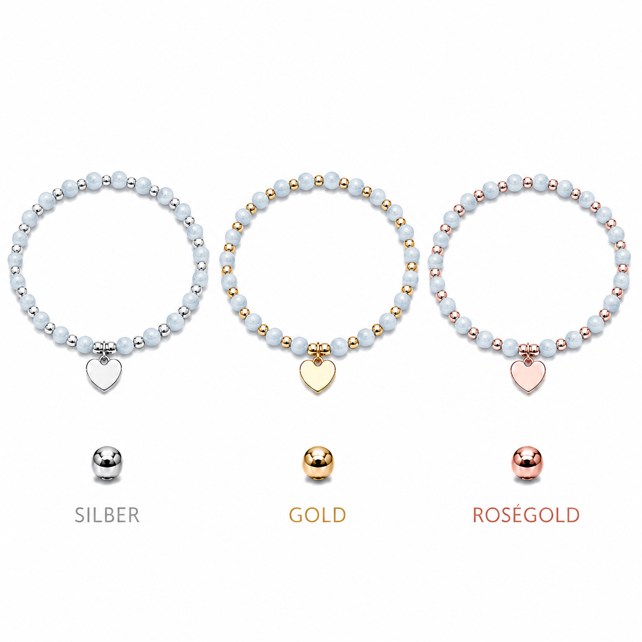 ARMBAND -CORA- HELLBLAU