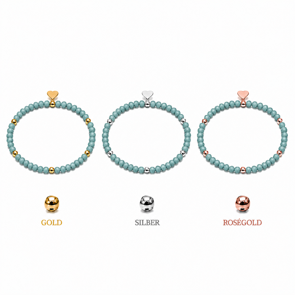 FACETTARMBAND -ELLA- PETROL