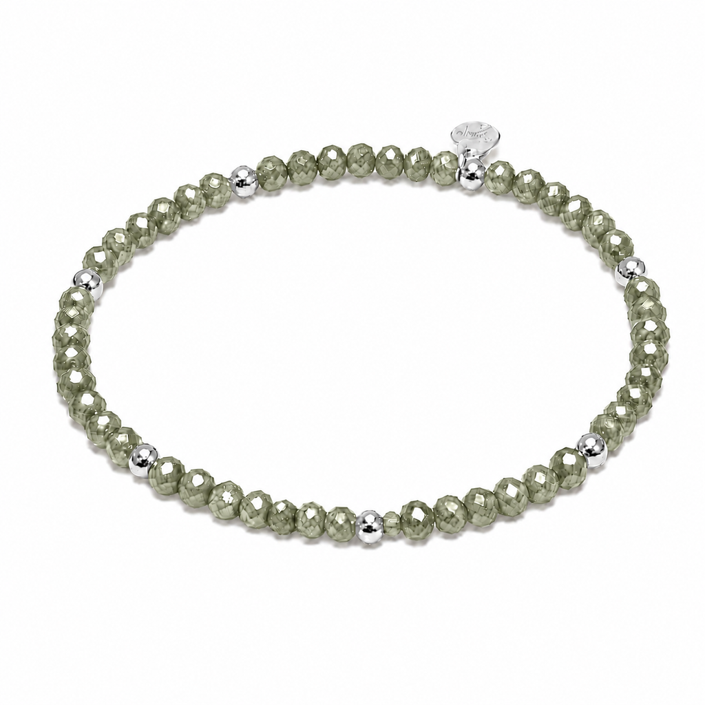 FACETTARMBAND -ELLA- OLIV