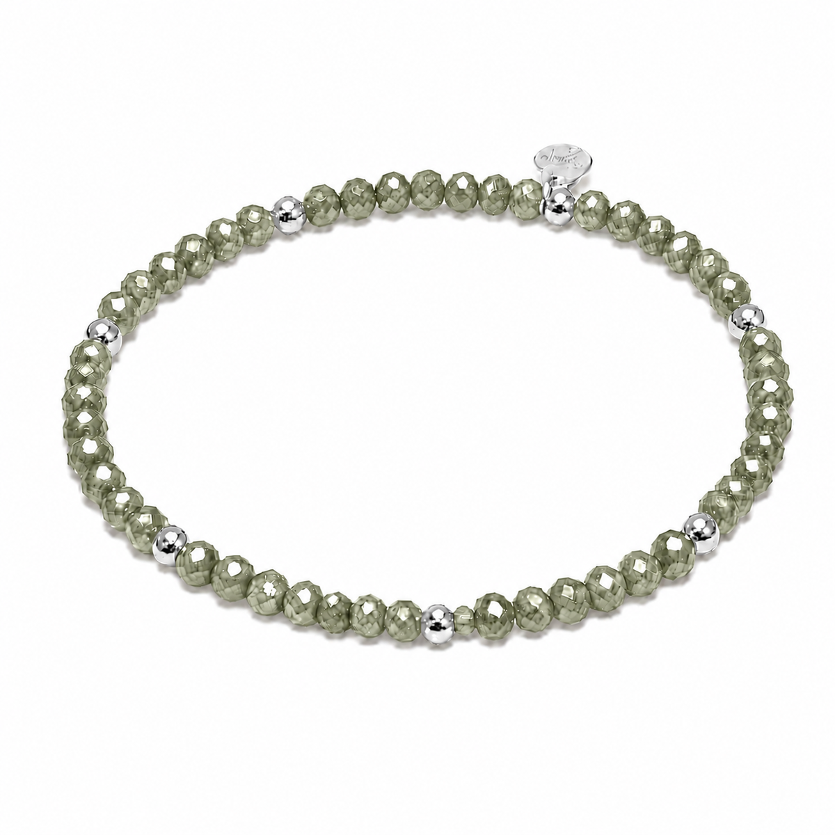 FACETTARMBAND -ELLA- OLIV