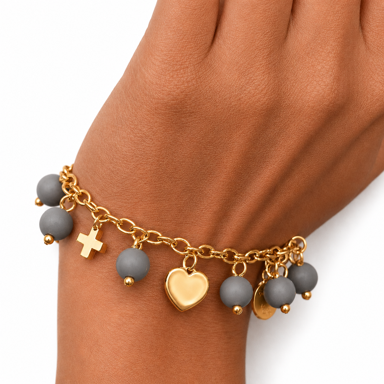ARMBAND -NELLY- DUNKELGRAU