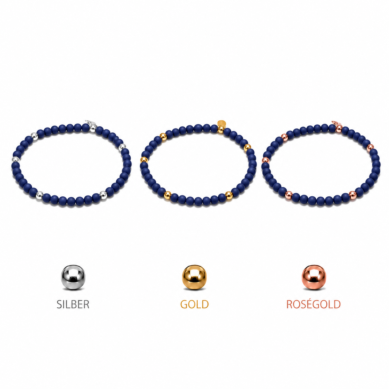 ARMBAND -CHANTAL- DUNKELBLAU
