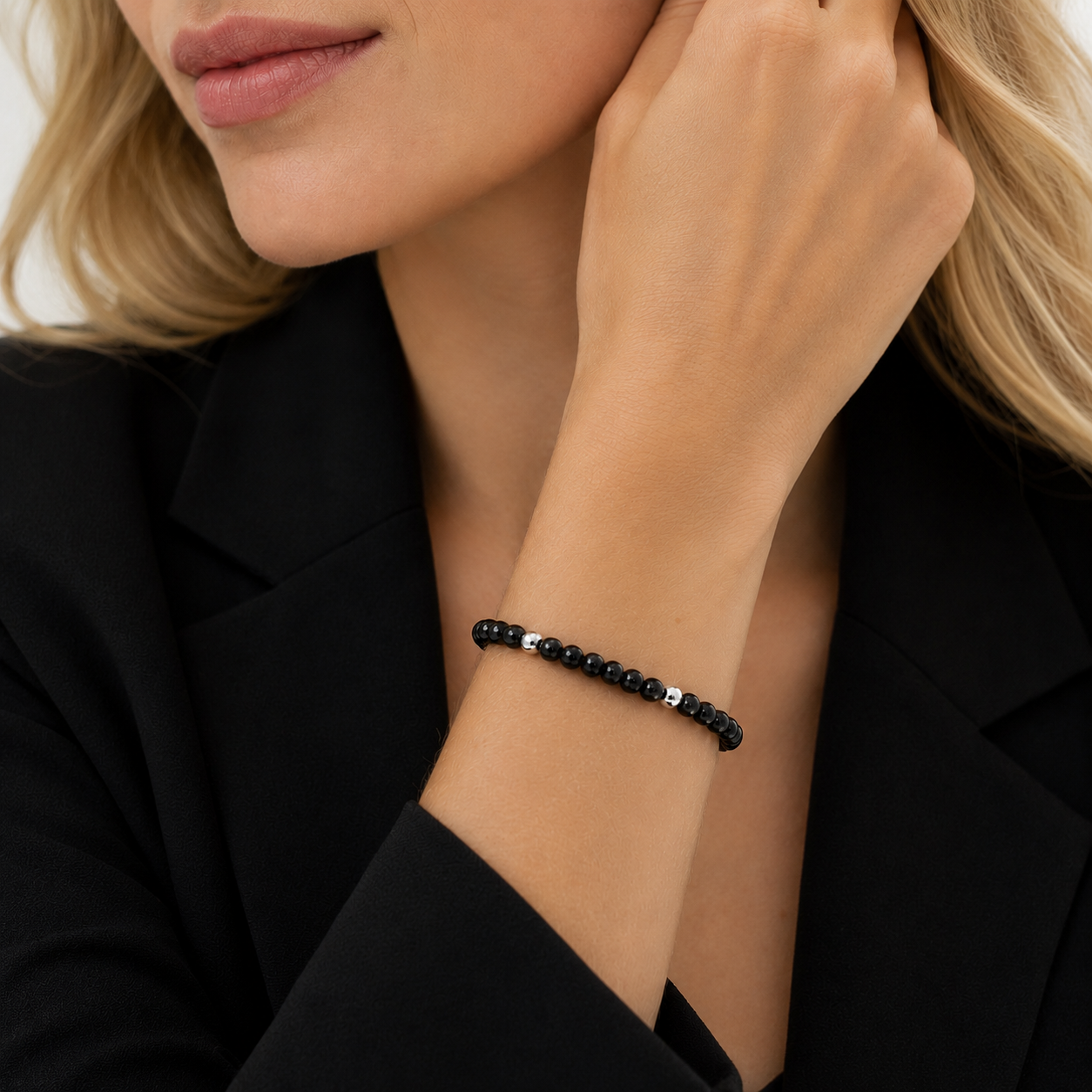 ARMBAND -CHANTAL- SCHWARZ
