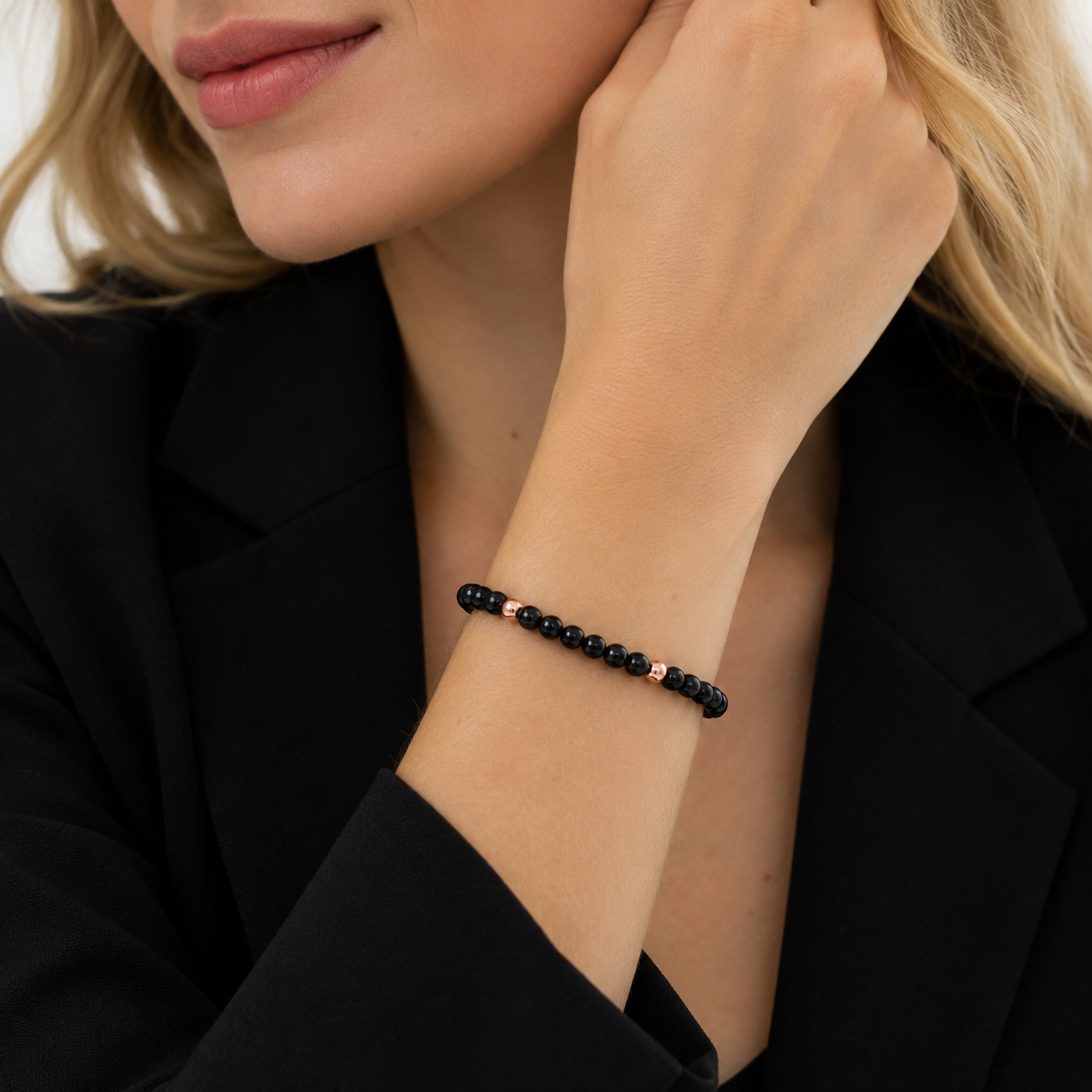 ARMBAND -CHANTAL- SCHWARZ