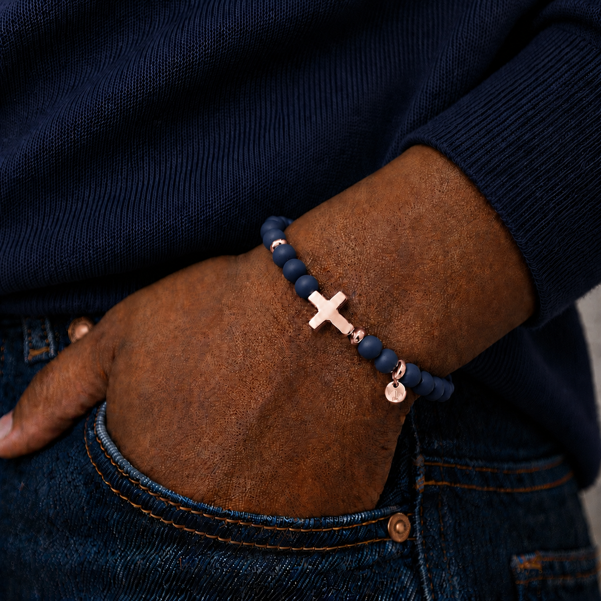 ARMBAND -JEAN- DUNKELBLAU