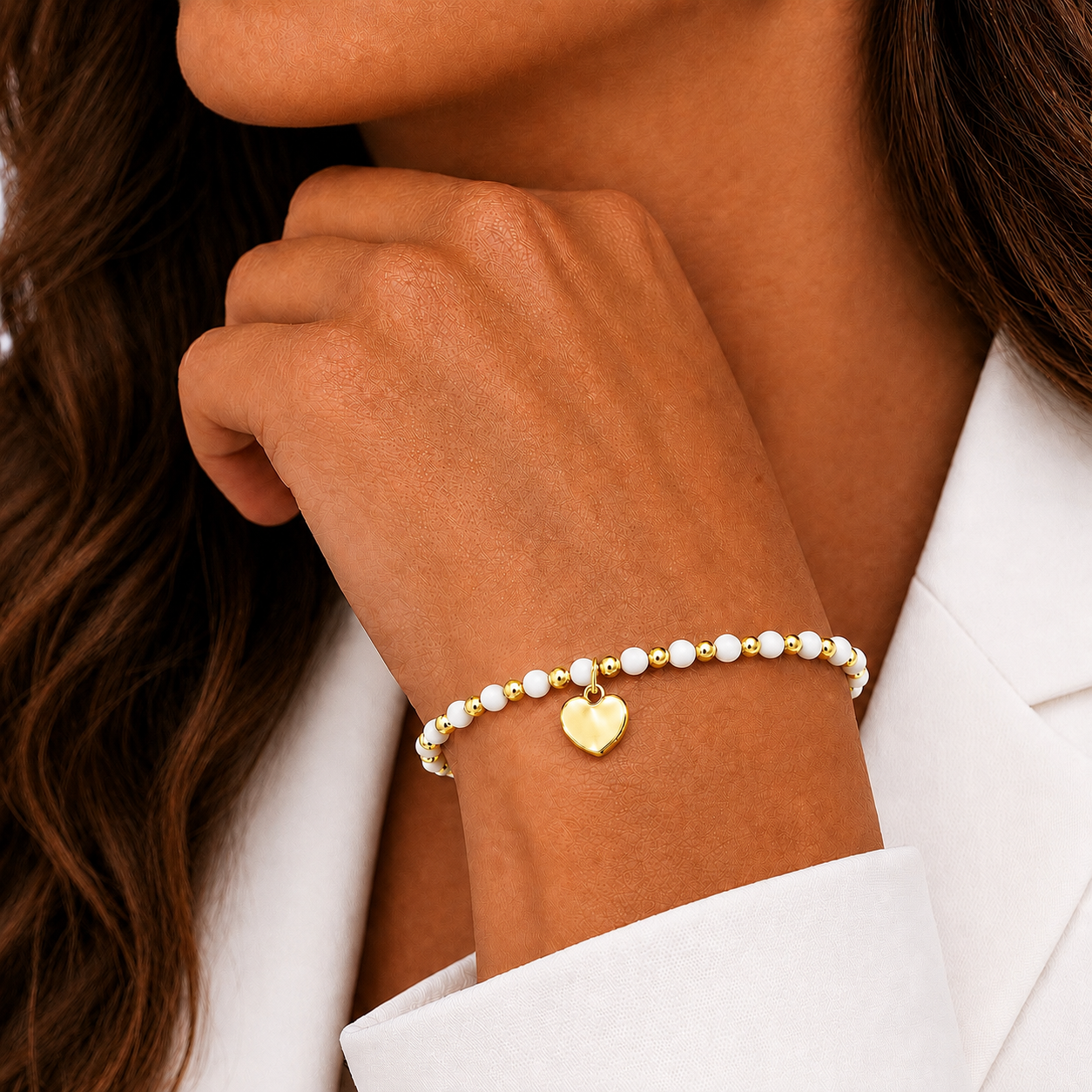 ARMBAND -CORA- WEISS