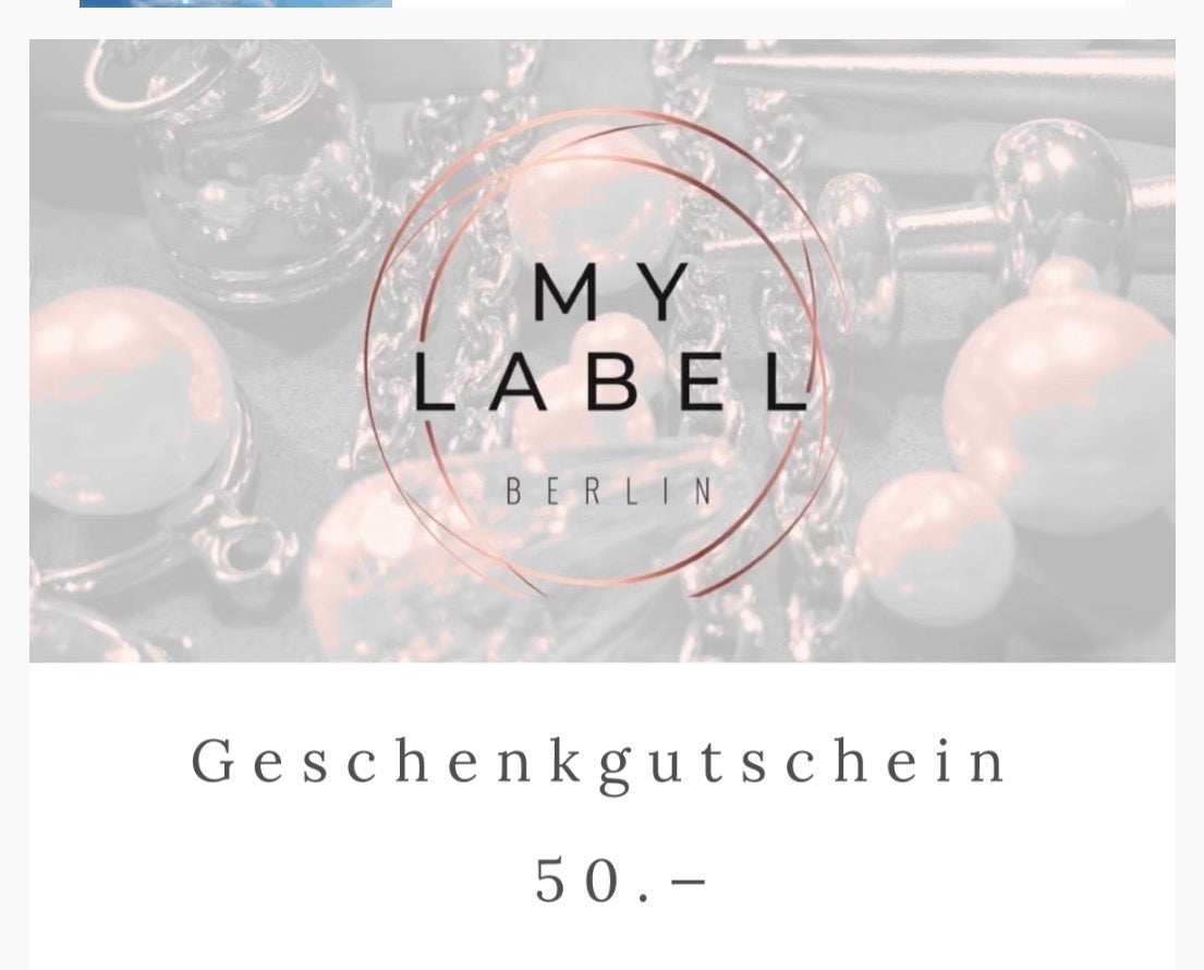 My Label Berlin Geschenkgutschein