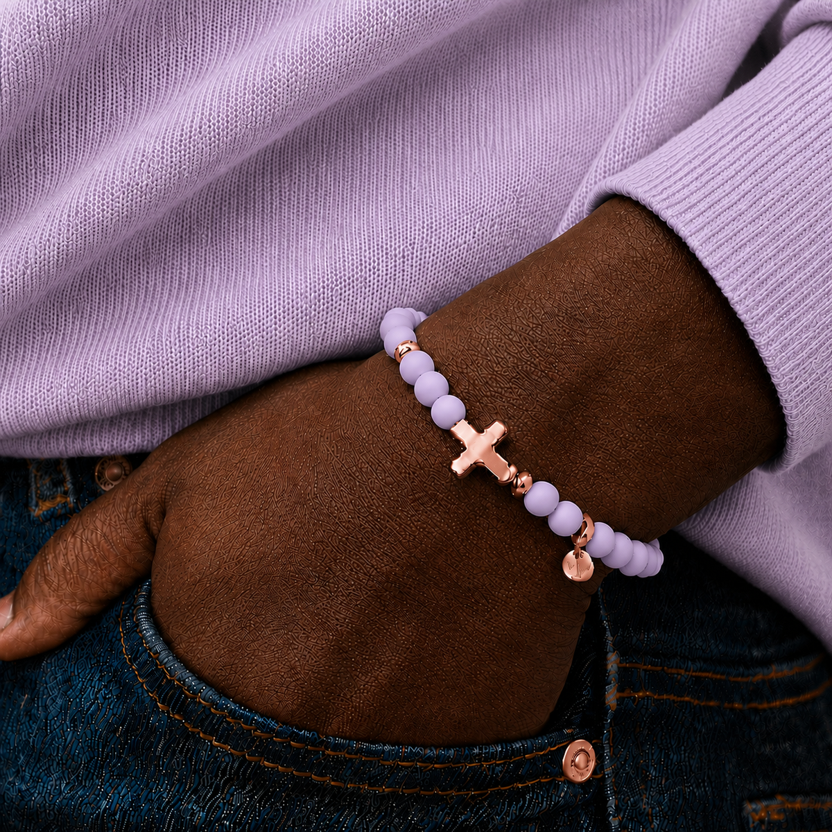 ARMBAND -JEAN- FLIEDER